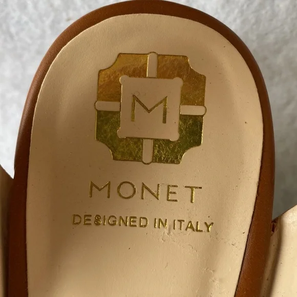 Monet Platform/Wedge Open Toe Shoes Size 7M - Picture 7 of 10